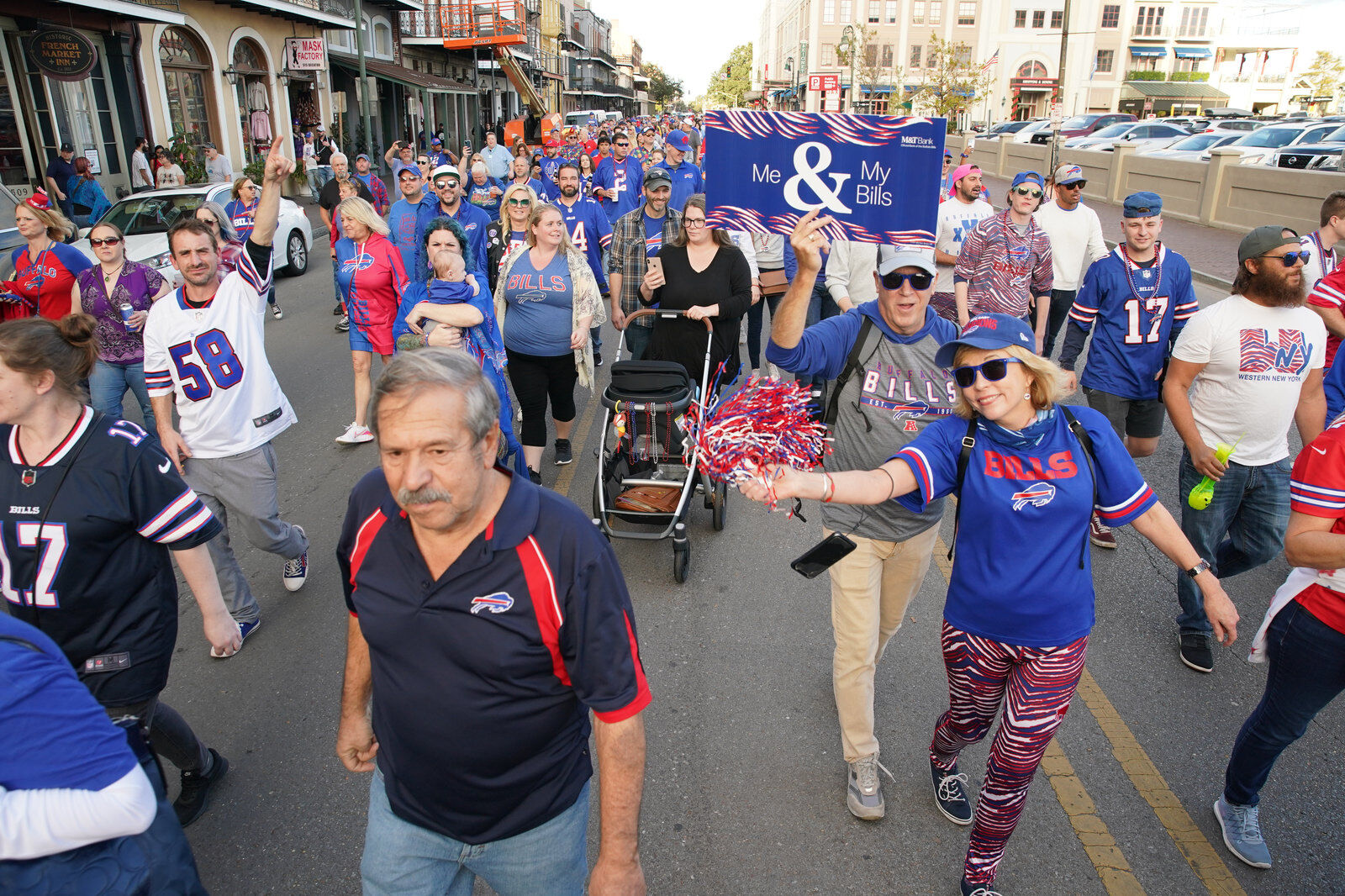 Buffalo Bills packers of NOLA Takeover Parade